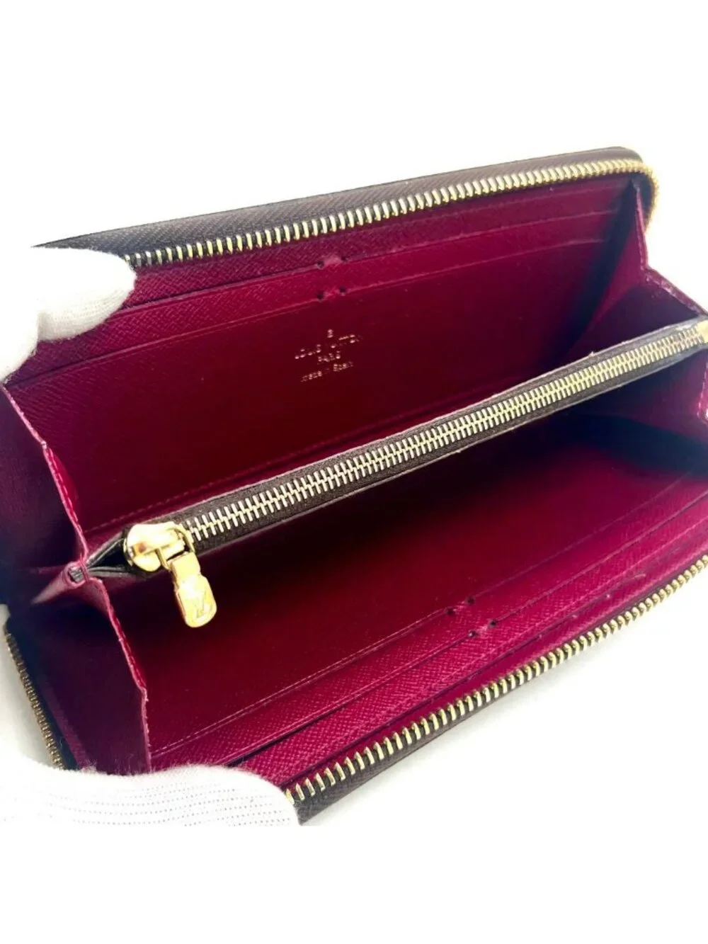 Louis Vuitton Monogram Portefeuille Clemence Round Zip Wallet